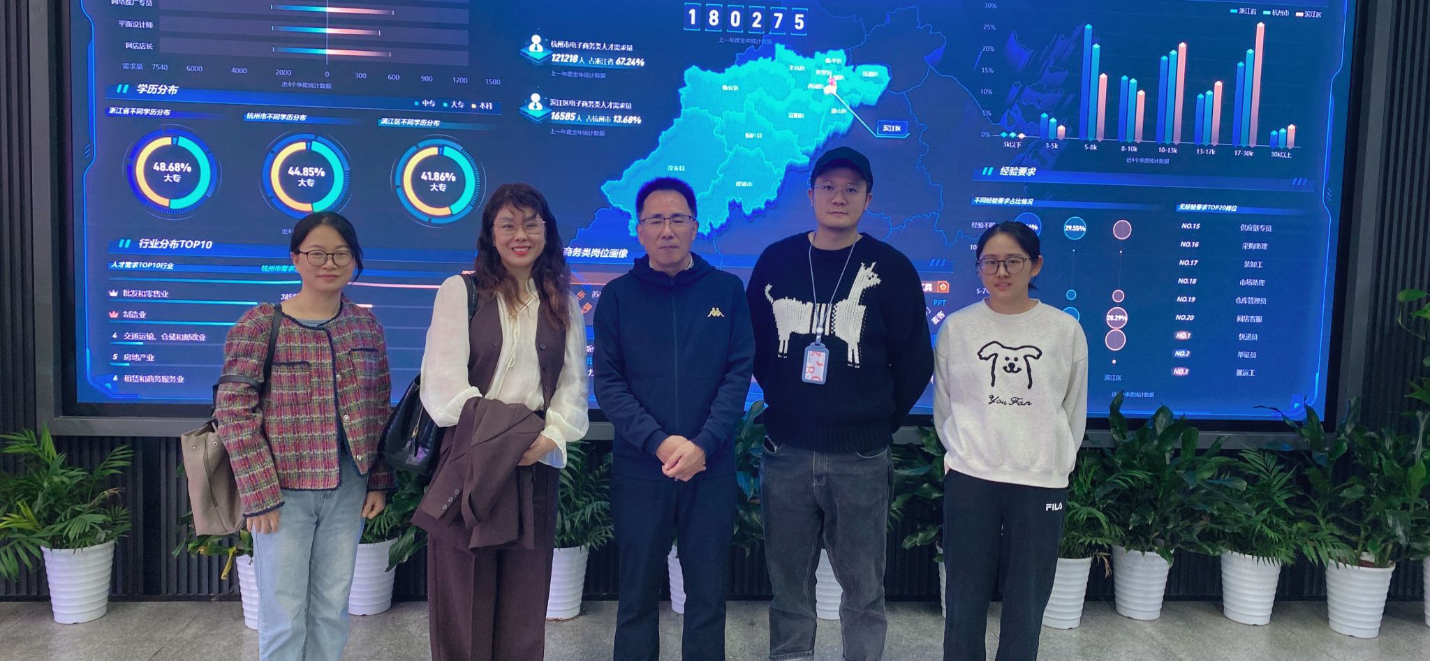 参观浙江商业职业技术学院实训基地